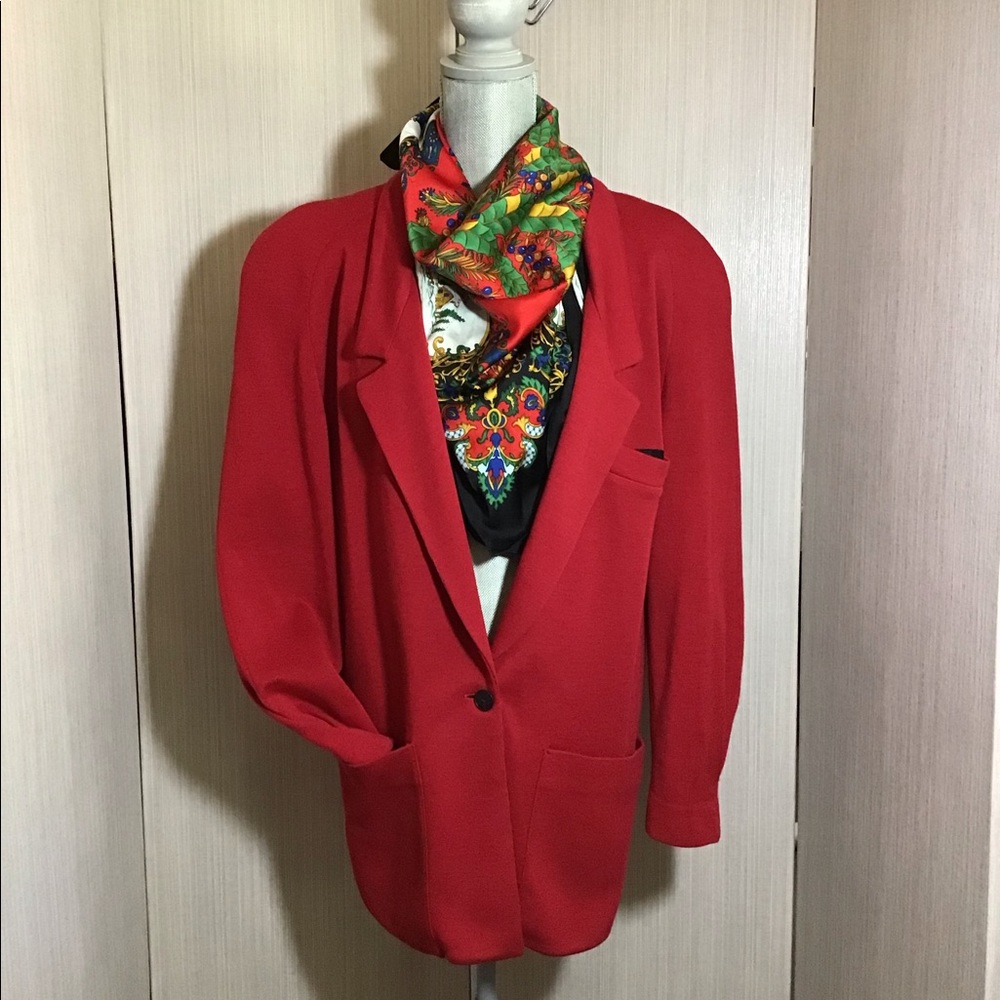 Spitalnick Retro Wool Red Blazer